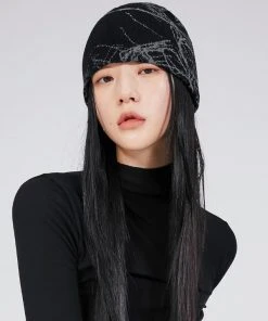 [FLARE] Seasonless Chaos Knit Beanie (FL-715) Black