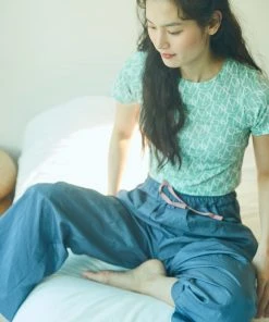 Best Sellers [HOKUS POKUS] Summer 22 Crunch Pants / Blue