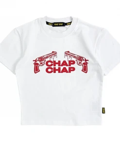 [CHAPCHAP] SS 22 Pistol Chap Tee(White)