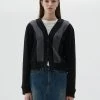 [LARTIGENT] SS 22 RIBBED CARDIGAN(BLACK) Best Sellers