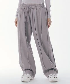 Best Sellers [SETUP EXE] SS 22 Raw Edge Pigment Sweatpants [Dove-Gray]