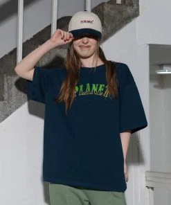 UNORMAL [UNUSUALNORMAL] SS 22 PLANET OVER T-SHIRT_NAVY Best Sellers