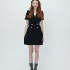 Best Sellers [MAUSOLEUM] SS 22 Drop Waist Pleated Jacket Dress - Black