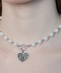 Best Sellers [LUV IS TRUE] Seasonless IN HEART PENDANT CHAIN (SILVER)