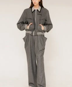 Best Sellers [ANOTHER YOUTH] SS 22 Wide Snap Pants - Grey