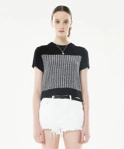 Best Sellers [LARTIGENT] Summer 22 BOUCLE KNIT(BLACK)