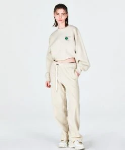 [RANDELL] SS 22 RANDELL LOGO SWEATSHIRT WITH BADGE, KHAKI BEIGE