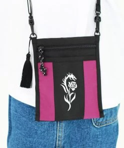 [FASTLE] SS 22 Flower Dragon Logo Sacoche Bag Magenta Best Sellers