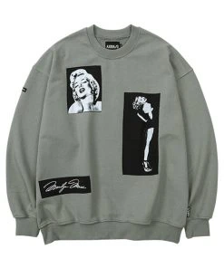 Best Sellers [AJO BY AJO] SS 22 MM Nylon Patched Sweatshirt [LIGHT KHAKI]