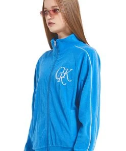 Best Sellers [CRANK] SS 22 LOGO TERRY ZIP UP_BL