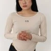 [ACHO] Summer 22 Organic Cotton Crop T-shirt_Ivory
