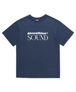 [ALMOSTBLUE] Summer 22 ALMOSTBLUE SOUND LOGO T-SHIRT - NAVY