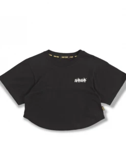 [CHAPCHAP] SS 22 Lettering Crop Tee(Black)