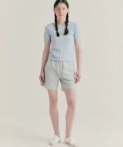 [BENSIMON] Summer 22 STRIPE BANDING SHORTS - BLUE