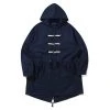 [ROMANTIC CROWN] SS 22 FISHTAIL DUFFLE COAT_NAVY