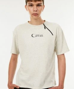 [ANOTHER YOUTH] Summer 22 Zipper Waffle T - Ivory Best Sellers