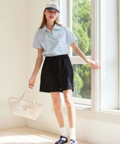 [ANEDIT] Summer 22 Half Collar Stripe Tshirt_SB Best Sellers