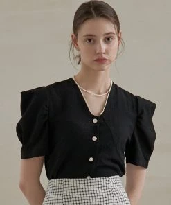 [JOORTI] SS 22 J962 Mini Lace Blouse (black)