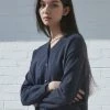 Best Sellers [JOORTI] SS 22 J906 V-neck Button Cardigan (navy)