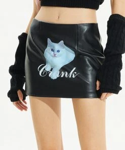 Best Sellers [CRANK] FW 21 MY LITTLE KITTY SKIRT_BK