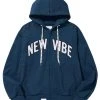 [LIBERE KOREA] Summer 22 NEW VIBE ZIPUP HOODIE / NAVY Best Sellers