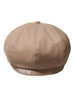 Best Sellers [SLEEPY SLIP] Seasonless SL HERRINGBONE BEIGE NEWSBOY CAP