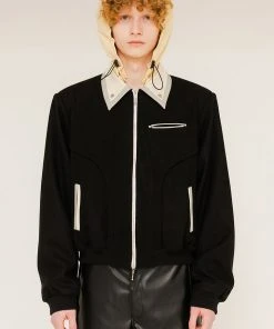 [ANOTHER YOUTH] SS 22 Combination Wool Jacket - Black