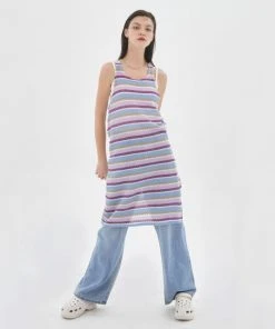 Best Sellers [NASTY FANCY CLUB] SS 22 AQUARELLE KNITTING ONE-PIECE (PURPLE)_F22QD320