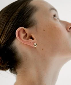 Best Sellers [MIDNIGHT MOMENT] Seasonless Bumpy Mini Earring - Gold