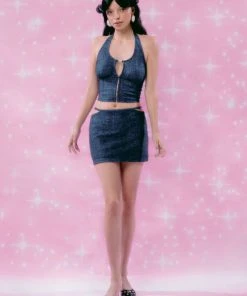 Best Sellers [EXPIRED GIRL] SS 22 Nadia Top DENIM