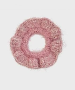Best Sellers [BUTTERFLIES IN STUMMY] Seasonless Fluffy Scrunchie (pink)