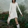 [NACHE] Seasonless SLIT LAYERED DRESS - WHITE
