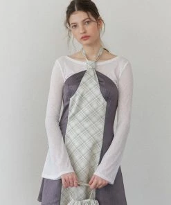 JULIE BEANS Best Sellers [JULYE HAN] SS 22 Flare Sleeve Sheer T - White