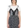 [LECYTO] Summer 22 FLOWER LACE ONE-PIECE_(BLACK) Best Sellers