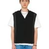[LECYTO] Summer 22 SMOCK PK KNIT VEST_(BLACK)