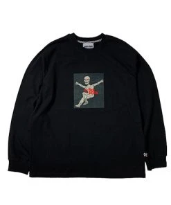 SK8ERROCK Best Sellers [SK8ER ROCK] FW 21 HOORAY LONG SLEEVE T-SHIRT BLACK