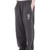 [FASTLE] SS 22 Flower Dragon Logo Piping Pants Charcoal