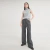 [FREIHEIT] SS 22 Two-Tuck Button Wide Wool Pants (Charcoal)