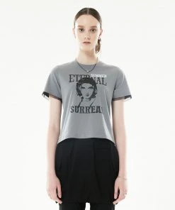 [LARTIGENT] Summer 22 ETERNAL T-SHIRT(CHARCOAL)