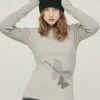 Best Sellers [LARTIGENT] Winter 21 BUTTERFLY T-SHIRT(GRAY)