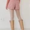 [ROCCI ROCCI] Summer 22 Tweed Bermuda Short Pants (TWOTONE PINK)