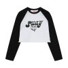 Best Sellers [HIGH SCHOOL DISCO] SS 22 Sway Raglan Long-sleeved T-shirt_Black