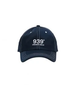 Best Sellers [ARCHIVEBOLD] Seasonless 939 LOGO 6-PANNEL CAP (NAVY)