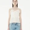 Best Sellers [LARTIGENT] Summer 22 SHIRRING SLEEVELESS(CREAM)