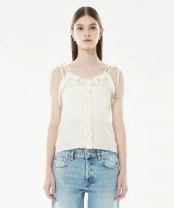 Best Sellers [LARTIGENT] Summer 22 SHIRRING SLEEVELESS(CREAM)