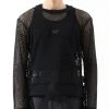 Best Sellers [BASICCOTTON] SS 22 UNISEX Mesh Sweatshirt - BLACK