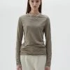 Best Sellers [LARTIGENT] SS 22 LAYERED T-SHIRT(KHAKI)