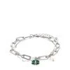 [STEEL EDITION] Seasonless Four-leaf Clover Fresh Water Pearl Bracelet Best Sellers