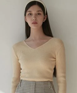 [JOORTI] SS 22 J902 V-neck Knit (yellow) Best Sellers