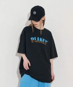 UNORMAL Best Sellers [UNUSUALNORMAL] SS 22 PLANET OVER T-SHIRT_BLACK